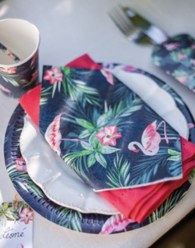 serviette exotique